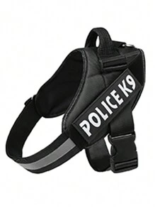 1 Pechera Arnés Ajustable Cómodo Para Perro Gato Con Perros, Correa Pectoral De Pecho Para Mascotas - Negro - Ver 2