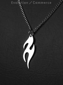 Men's Pendant Necklaces - Silver - View 3