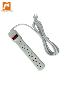 Multicontacto Extensión con 4 enchufes - Tipo de Enchufe B USA (110-127V) - Ver 1