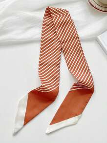 6pcs Women Stripe Floral Printed Hair Scarf Headband, Multi-Purpose Accessory For Casual, Elegant Outfits, Daily Wear, Dating, Gift, Etc Turban Headband Sweatband, Hairband Fall Winter Hair Band Hair Accessories For Women For Vacation Outfits Woman Women Bandanas Soft Headwrap - Multicolor - View 7