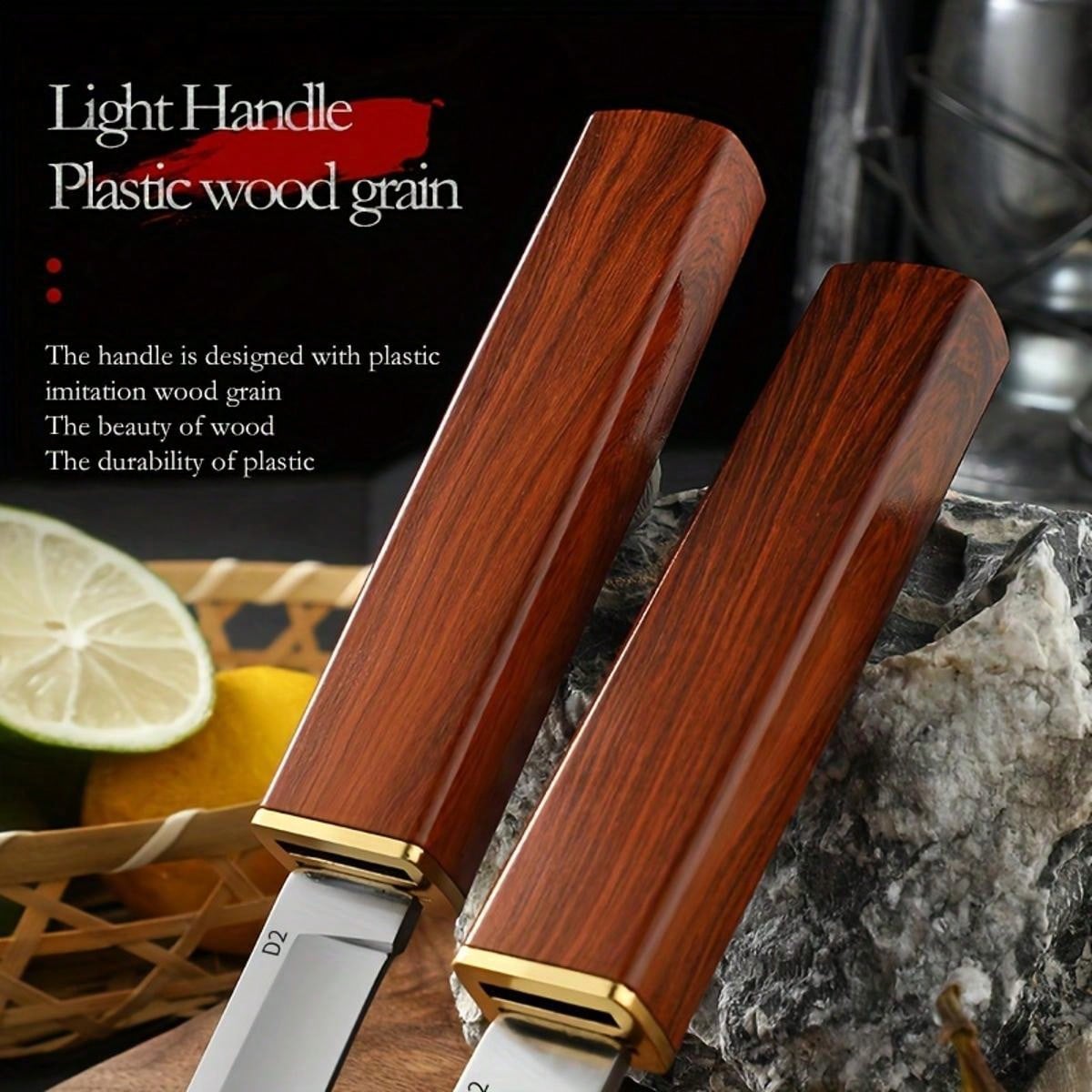 Sharp Fruit Knife, Fixed Blade EDC Portable Scabbard Knife, Meat Cutter