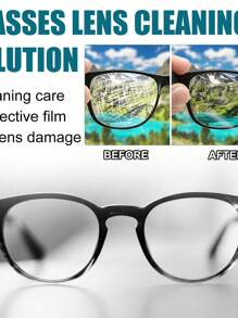 鏡片刮痕修復劑,眼鏡/太陽眼鏡用玻璃磨光和恢復劑,可去除刮痕、霧氣和混濁 - 白色 - 查看 10
