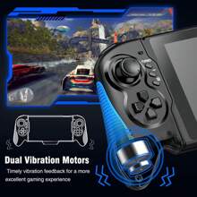 Switch Controller Compatible With Switch/Switch OLED, Rechargeable Plug-In Switch Controller, One Piece Ergonomic Grip Switch Controller For Handheld Mode With Turbo,Dual Vibration,6-Axis Motion Control. - Blue Red - View 4
