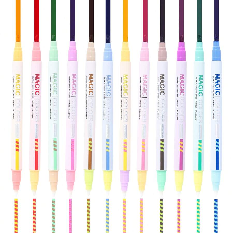 12 Pack Highlighter Set, Pastel Aesthetic Highlighter Pen Bible