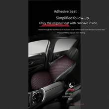 1 Miếng phổ cập 4 Mùa Thoáng khí Giường đơn Da Da giả Hình vuông Cái đệm , Khâu Thiết kế Đối với Ô tô/xe hơi SUV Với Chỗ dựa lưng - màu đen - Xem 4