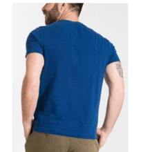 Playera Basica para Hombre Manga Corta - azul real - Ver 2