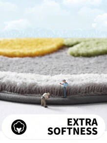 DAJIANG 1 pieza Alfombra de baño suave y absorbente con diseño de tulipán de dibujos animados, antideslizante, para decoración del baño del hogar, alfombra de baño, alfombra de piso, alfombra de exterior, felpudo de entrada, decoración de otoño, accesorios de baño, decoración de vuelta al colegio - Multicolor - Ver 6