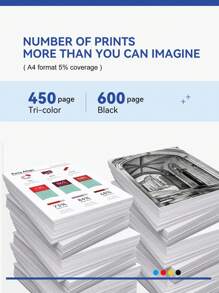 545XL Black  Ink Cartridge  Compatible With Canon - Black - View 3