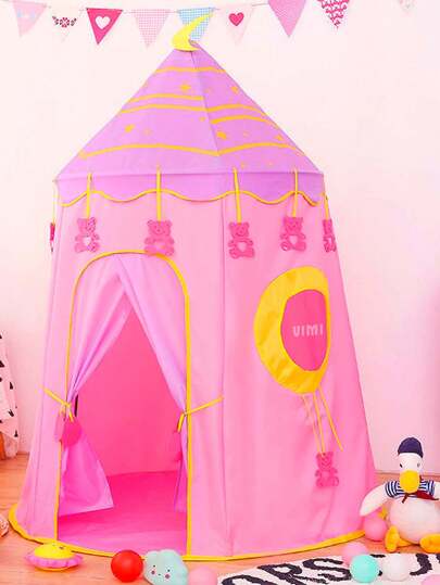 Castillo Plegable Para Niños y Niñas Casita De Campaña Para Princesas y Príncipes