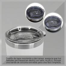 Termo Mini Acero Inoxidable 350ML - Blanco - Ver 5