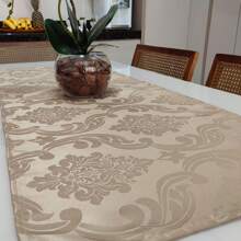 Caminho Trilho De Mesa Decorativo Jacquard 1,40m X 0,50m - Várias Cores - Caqui - Visão 2