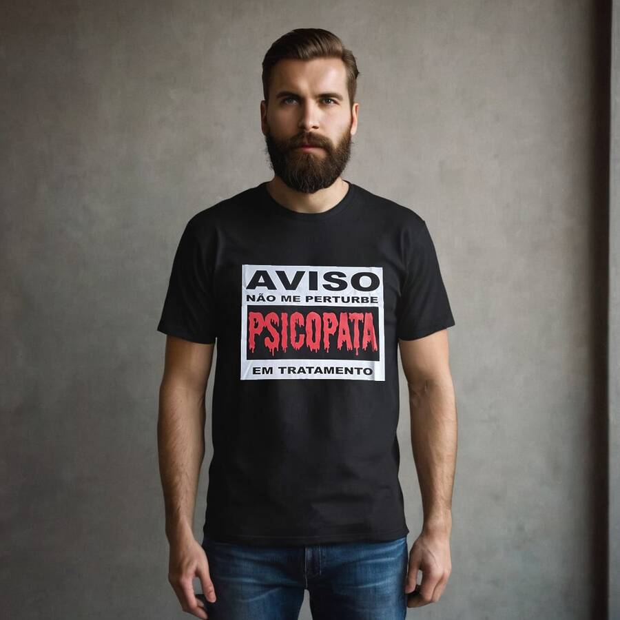 Men T-Shirts - 黑色 - 查看 1
