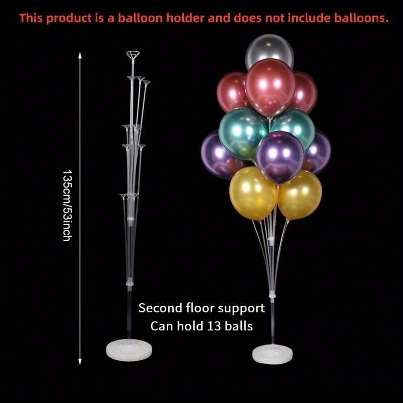 1 Set, 13 Balloon Tree Supports, Balloon Racks, And Colored Paper ...