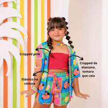 Young Girls Sets - 玫紅色 - 查看 2