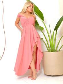 Women Dresses - Màu hồng gỉ - Xem 3