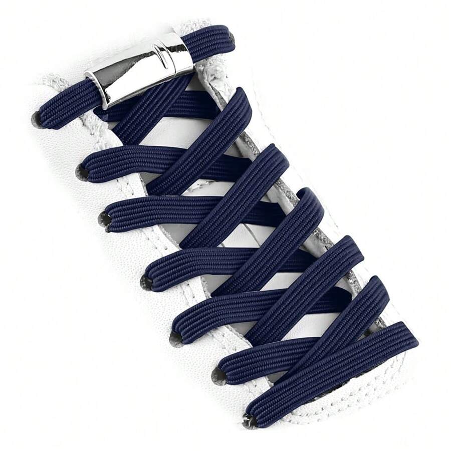 1 Paire De Lacets ??lastiques Sans N??uds Am?�lior?�s Pour Adultes Et Enfants, Installation Rapide 