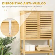 Over-The-Toilet Storage - 棕色 - 查看 7