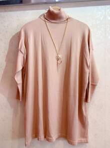 Plus Size Sweaters - Khaki - View 1