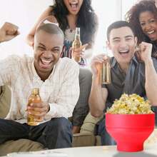 Palomera para Microondas de Silicón, Palomitas Sin Utilizar Aceite de Rápida Preparación, Capacidad para Hasta 15 Tazas de Maíz Palomero. Palomitero,Microondas Palomitas De Maíz Tazón Plegable De Silicona - Rojo - Ver 8