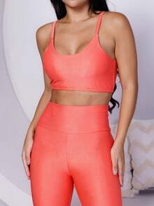 Women Sports Sets - Orange - View 5