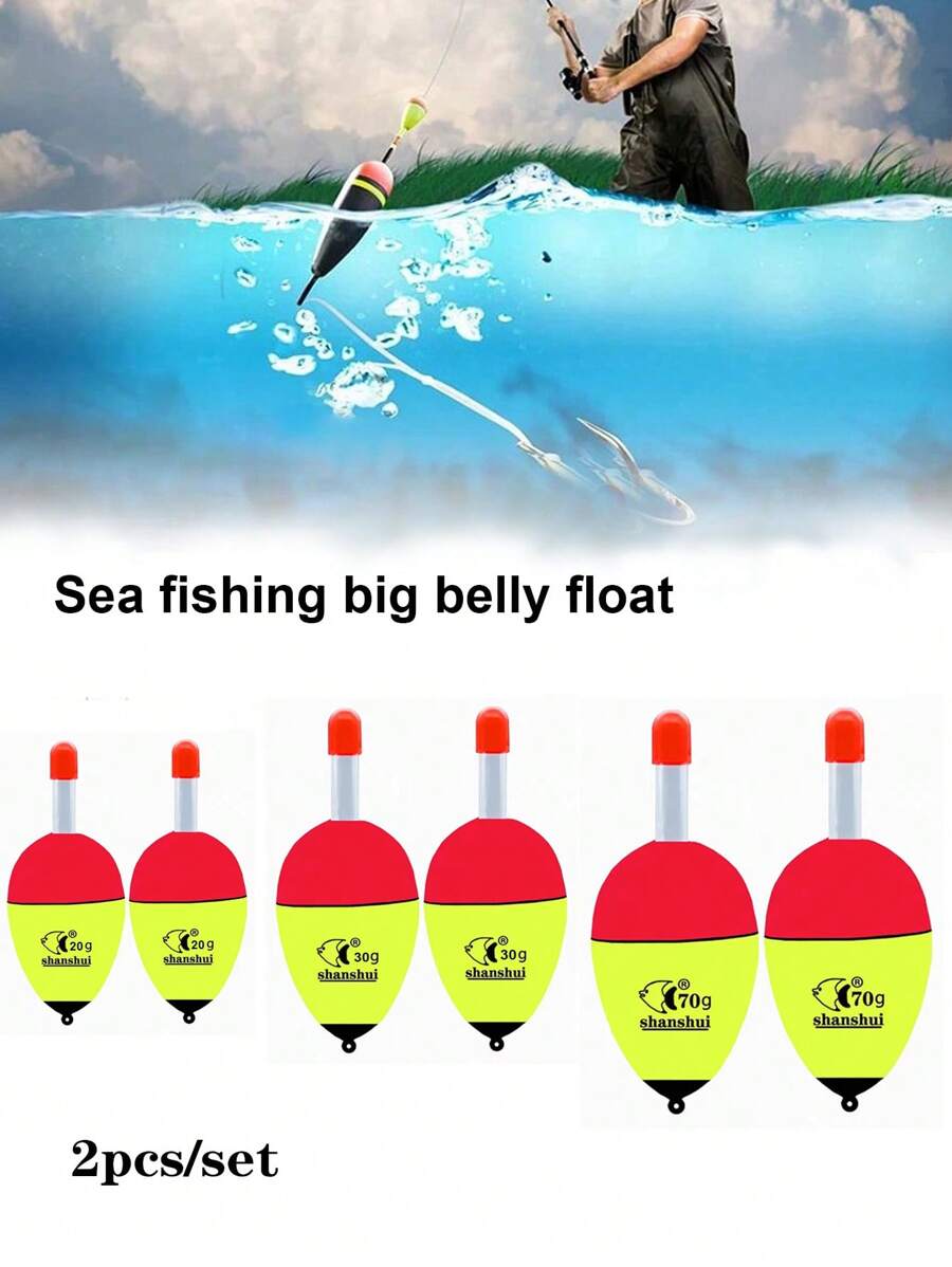 2pcs EVA Float Can Be Inserted With Luminous Stick Sea Fishing Rock
