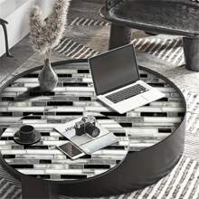 1 Roll Removable Marble Pattern Wallpaper, PVC Vinyl Waterproof Sticker For Kitchen Countertop, Decor - Multicolor - View 7