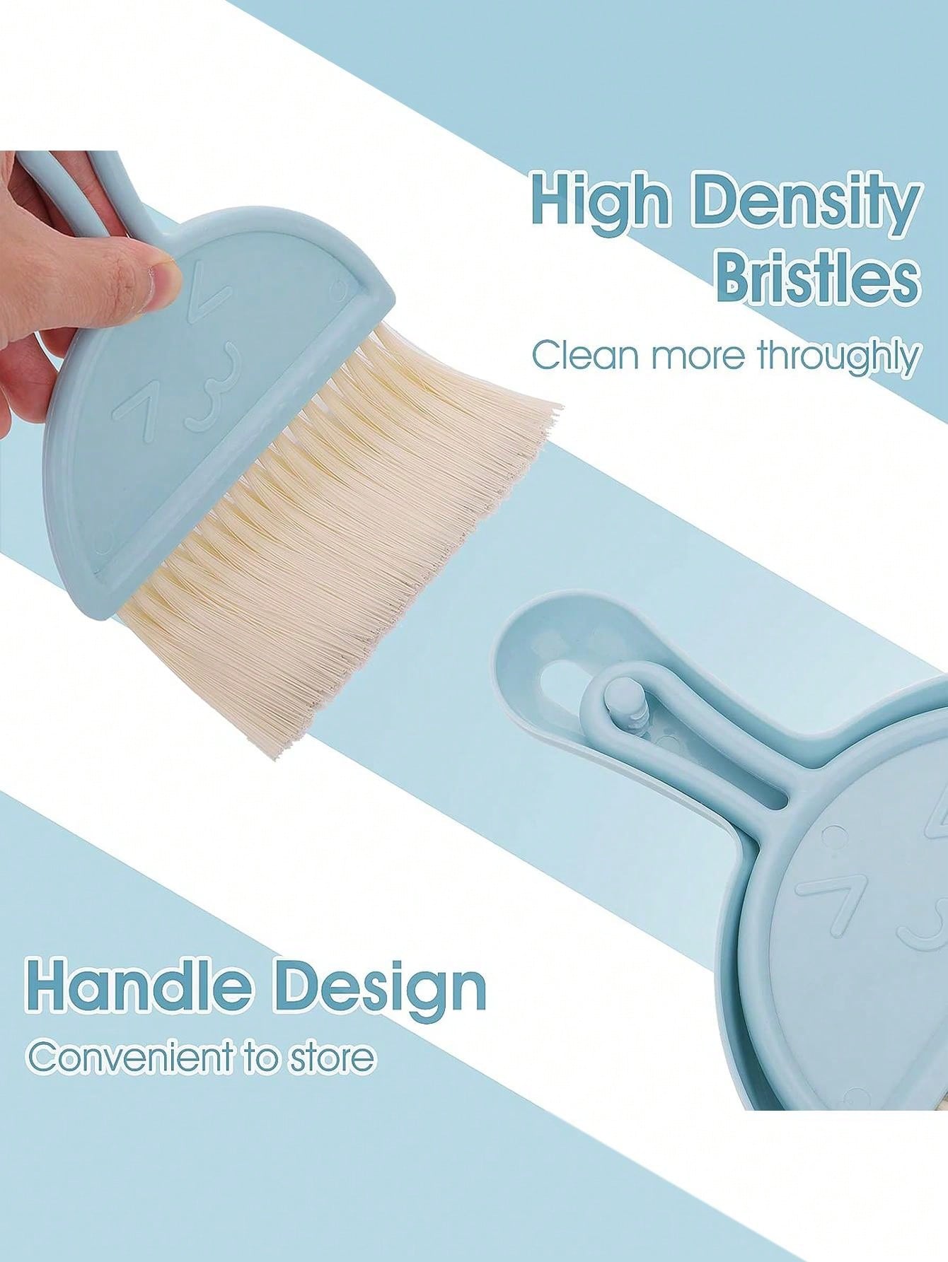 Mini Dustpan And Brush Set, Portable Desktop Brush Set For Cleaning