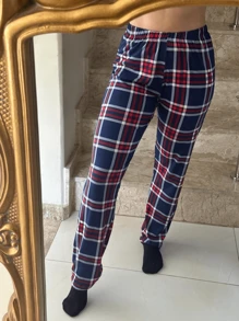 Women Sleep Bottoms - Blue - View 2