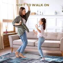 HOMCOM Blue Geometric Rug, Modern Area Rugs Large Carpet For Living Room, Bedroom, Dining Room, 160x230 Cm - Blue - View 8