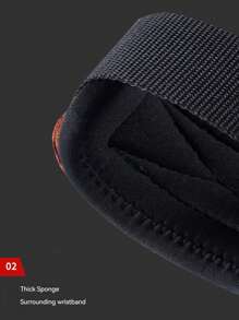 1件健身手環,防滑皮革舉重杠鈴握把帶,腕部支撐力量訓練輔助帶掌護 - 棕色 - 查看 5