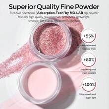 11入組粉末狀美甲套裝對於初學者,4色透明裸色顏色金屬亮絲粉末狀系統液體成套工具帶15ml底座和適用於法語指甲片DIY沙龍 - 藍色 - 查看 6