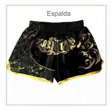 Short Boxer Muay Thai Short Muay Thai Muaythai Kickboxing - Black - View 3