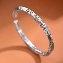 Viking Style Totem Mobius Bracelet Mobius Bracelet Elegant Simple Design Bohemian Style Bracelet Open Bangle Bracelet Minimalist Hand Jewelry  For Men Women