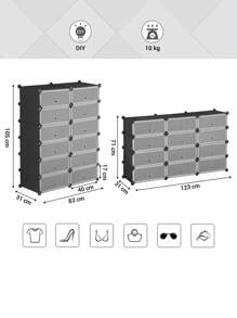 SONGMICS Shoe Racks - 黑色 - 查看 7