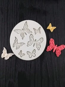 1入/3入組蝴蝶矽膠模具，蝴蝶紋理DIY珠寶製作工具