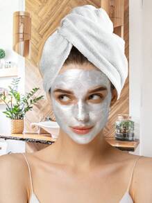 1 pièce Serviette de bain absorbante en polyester de couleur unie, disponible en plusieurs couleurs, indispensable pour la salle de bain, la plage, les vacances et les voyages. Grande taille, bonnet de séchage des cheveux, décoration de salle de bain à la maison, bonnet de cheveux pour la rentrée scolaire
