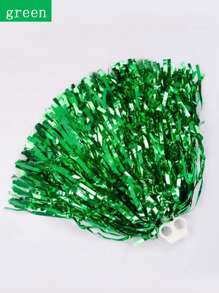 1pc Plain Silk Encryption Pompom Cheerleader Handheld Flower For School Sports Events