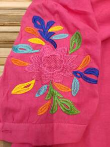 Women Blouses - Hot Pink - View 3