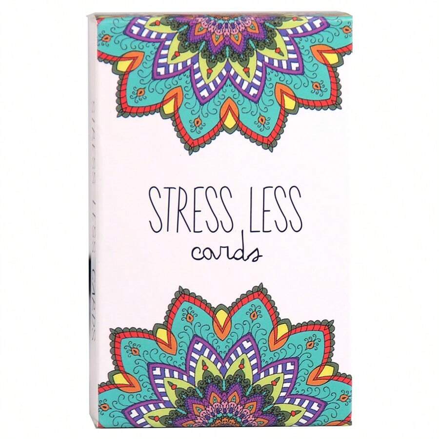 Stress Less Cards Mindfulness & Meditation Exercises Card Game - White - View 1