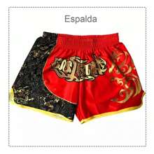 Short Boxer Muay Thai Short Muay Thai Muaythai Kickboxing - Rojo - Ver 6