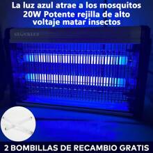 20W Lámpara Mata Mosquitos Killer Eléctrico Matamoscas - Tipo de Enchufe A USA (110-127V) - Ver 4