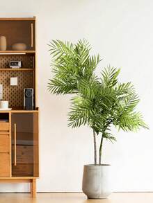 58cm/108cm Large Artificial Palm Tree Fake Tropical Plants Branch Plastic Coconut Tree Leaves For Home Garden Indoor Outdoor Decor Without Pot - Green - View 5