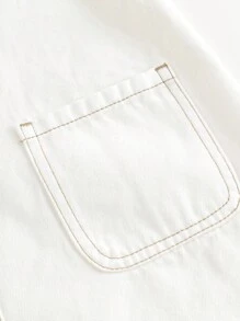 MARC&JANIE 少女甜美有趣兔印花牛仔連衣裙，春天款