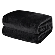 Cobija Basica Para Hogar Individual - Negro - Ver 1