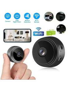 1 A9 Mini Wifi Camera, Hd 720p Wireless Ip Camera With Infrared Night Vision, Video Monitoring Security Camera For Smart Home, Sports Camera For Hiking, Biking, And Camping - Multicolor - View 4