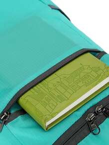 1pc Lightweight Waterproof Sports Backpack For Outdoor Activities - Foldable And Multi-Functional Storage Bag For Men And Women Bag For School School Accessories School Stuff - Blue - View 4