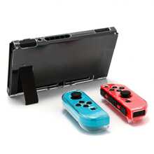Estuche compatible con Switch, Accesorios 9 en 1 compatibles con modelo Switch con estuche de protección dockable, protector de pantalla HD y 4 tapas de agarre para el pulgar - Negro - Ver 5