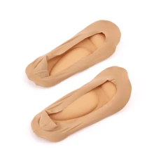 1 Paar Fraueneinlegesohlen 3D-Stretch atmungsaktive geruchshemmende Laufkissen-Einlegesohlen für unsichtbare Sockeneinlagen