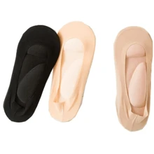 1 Paar Fraueneinlegesohlen 3D-Stretch atmungsaktive geruchshemmende Laufkissen-Einlegesohlen für unsichtbare Sockeneinlagen