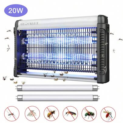 20W Lámpara Mata Mosquitos Killer Eléctrico Matamoscas